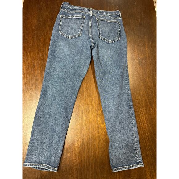 Gap Vintage Slim Mid Rise Jeans Women 12/31 Retro Academia Grunge 90s Straight - Picture 3 of 7